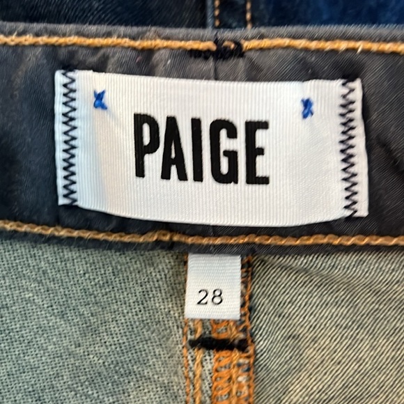 Paige slim boot cut manhattan denim jeans size 28 - Picture 6 of 8